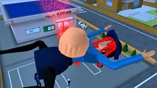 Murder 😭 pregnant police giving birth at police koban 😱 || #sakuraschoolsimulator #action #trending 