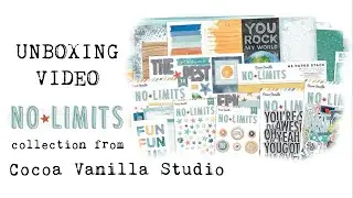 Unboxing Video: Cocoa Vanilla Studio 'No Limits' scrapbook collection