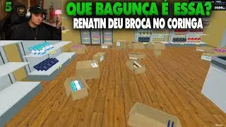 CORINGA JOGANDO SUPERMARKET SIMULATOR, Simulador de MERCADO #5🛒 RENATIN DEU BRONCA NO CORINGA