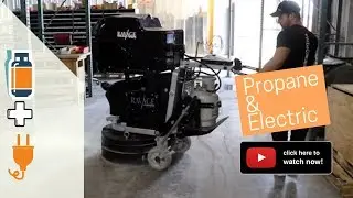 Electric Concrete Grinder thats also Propane! The first of its kind, so check out the video now!