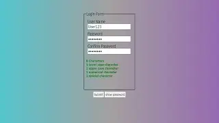 Form Validation | How to make form validation using HTML, CSS, JavaScript, RegEx |