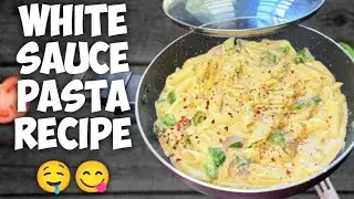 White sauce pasta recipe😋🤤