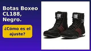 RESE&Ntilde;A (2025) : Botas Boxeo CL188, Negro. DETALLES ESENCIALES