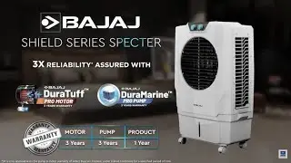 Best Air Cooler Bajaj New Launch 2024 Bajaj Shield Series Specter (3 year Warranty 160W 55 Ltr )