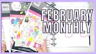 FEBRUARY MONTHLY PLAN WITH ME | CLASSIC HAPPY PLANNER | EXCLUSIVE PATREON STICKERS
