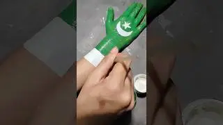 Flag Hand Painting 🇵🇰 #independenceday #14august #art #painting  #ytshorts #trending #viralvideo