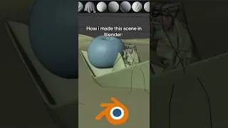 How I made this scene in Blender👀 #blender #cgi #3danimation#animation #3d #breakdown #vfx