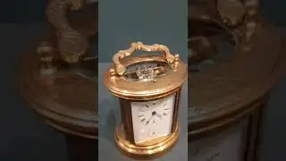 Victorian Engraved Case Repeating Carriage Clock  #antiqueclock #vintageclock #antique