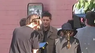 SPN 13x03 On Set: Protective Jensen/Dean