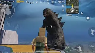 Godzilla Destroying Helipad Building Funny Edit  || Pubg Mobile New Godzilla Event