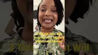 3 Things To Help Up Your Military Retirement Money! #mentalhealth #military #milspouse #selflove