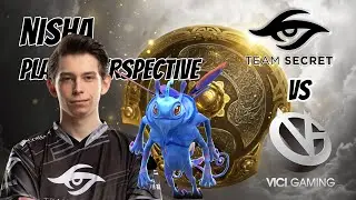 Nisha [Puck] Player perspective Secret vs Vici Gaming - International 10: Group Stage #dota2ti