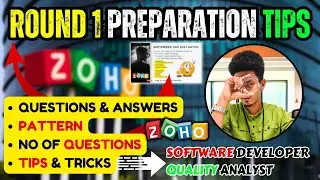 Zoho latest Round 1 questions | Zoho level 1 Questions for Software developer & Quality Analyst