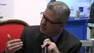 transport logistic 2015: Constantin Lutz auf dem Roten Sofa der DVZ