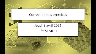 Correction de l'exercice type E3C du 7 avril