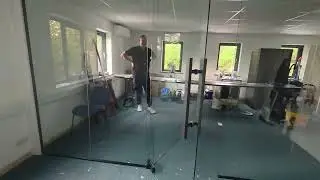Glass. Office partition