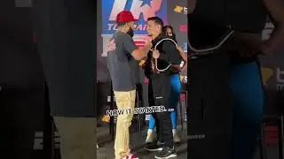 Sometimes trashtalk backfires 😳.  #shorts #shortsvideo #boxing