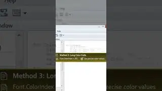🎨 This vba Trick Changes excel Font Color Automatically! 💥 #shorts #excelvba #onlineartskillsupdates
