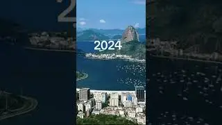Rio, Brazil in 1560 compared to 2025. #riodejaneiro #history #latinamerica