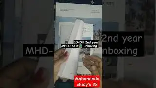 IGNOU (M.A.)2nd year #mhd15#mhd16#book unboxing #study materials