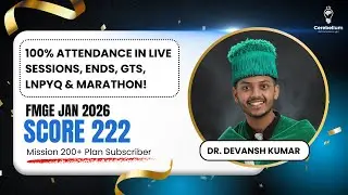 Dr. Devansh kumar shah 222 | 100% attendance in Live sessions, EnDs, GTs, LNPYQ & Marathon!
