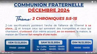 Rencontre Fraternelle de Paris du Samedi 14 D&eacute;cembre 2024 (Matin&eacute;e)