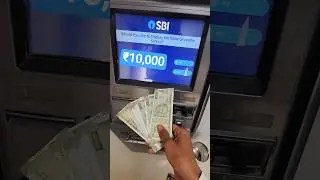 Fast 10000 Cash withdrawal in sbi atm #shorts