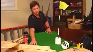 How to construct an Indoor Putting Green using 3M Super77 adhesive