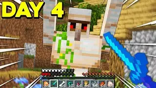hardcore minecraft but I have to fight every single monster... (#4)
