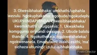 Inkondlo: Ngikuthandile Ungithandile: ukuchaza amagama akhethiwe. Video 1