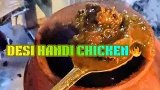 ORIGINAL Champaran Handi Chicken in Ambala! Taste test & Review 🍗 #HandiChicken #AmbalaFood #foodie 