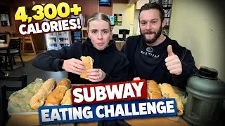 Eating 4,300+ calories - I blacked out halfway through this subway challenge 😭
