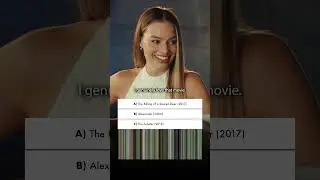 Margot Robbie guesses movies from color schemes (Movie LUTs game)