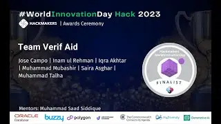 #WorldInnovationDay 2023 Finalist: Team VerifAid