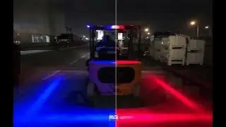Forklift Safety - LED Red Zone Warning Lights