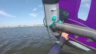 Wind Foiling at Shoreline Lake - August 5, 2024