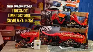 Nerf meets D&D?! It's Dragon Power time! Triple review of the Fireshot, Emberstrike & Skyblaze bow!