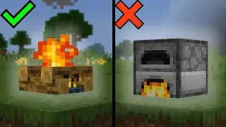 Which one is better for cooking ? | Minecraft ; maizen | minecraft 100 days