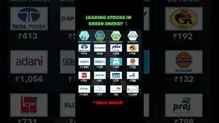 Green Energy Stocks in India 🌿💰 🚀 #tradingadvice
