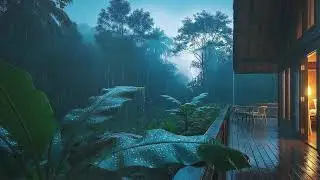 Fast Sleep Rainstorm With Deep Thunder Low Frequency Rumbles 🌧️