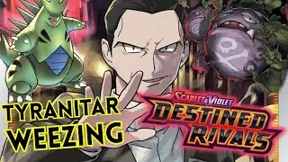 Team Rockets Tyranitar and Weezing! Pokemon TCG Destined Rivals Deck with PTCGL List!
