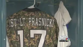 Rockbridge County Wildcats honor Chase Prasnicki in the locker room