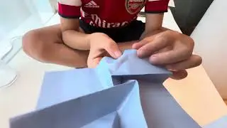 Iso-area flasher origami by an 8 year old!