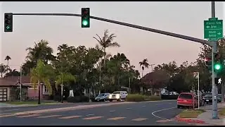 McCain Traffic Lights In Quiet San Diego Neighborhood (Waring Rd & Princess View Dr)