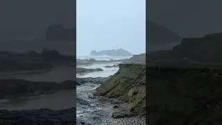 Godrevy Lighthouse in the Mist | Moody Cornwall Coast