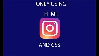 How to make INSTAGRAM logo using HTML , CSS