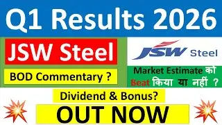 JSW STEEL Q1 results 2026 | JSW STEEL results today | JSW STEEL Share News | JSW STEEL latest news