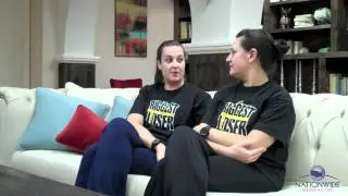 The Biggest Loser contestants Olivia Ward and Hannah Curlee talk about Olivia's CPAP  -  Part 1