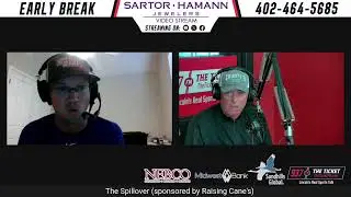 Early Break w/ Sip, Jake & Bill Busch: August 29th, 2025 (Nebraska defeats Cincinnati, 20-17)