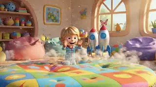 Seven Little Toy Rockets Zoom Zoom Zoom | Nursery Rhymes for Kids & Baby Songs